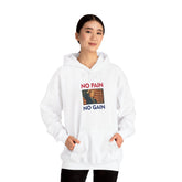No Pain No Gain Hoodie-Sweatshirt for Gym & Everyday Grind - Donald Trump Store Online